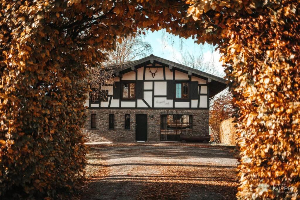 Le Grand Cerf 25 Pers, Malmedy- Chalet Rustique, Jardin エクステリア 写真