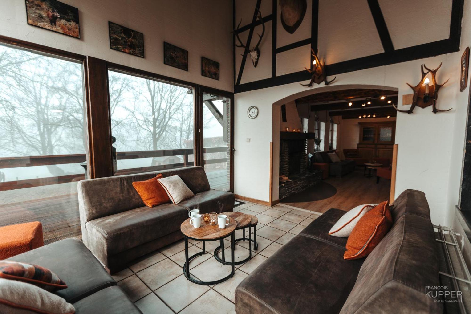 Le Grand Cerf 25 Pers, Malmedy- Chalet Rustique, Jardin エクステリア 写真